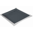 U-TILE - Receveur résine 100 x 100 cm gris ardoise effet ardoise - grille caniveau excentrée - vignette