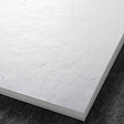 MARMOX - Receveur résine U-Tile blanc imitation ardoise - grille caniveau excentrée - vignette