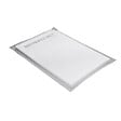 U-TILE - Receveur résine 120 x 90 cm blanc effet granit - grille caniveau excentrée - vignette