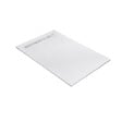 U-TILE - Receveur résine 200 x 100 cm blanc effet granit - grille caniveau excentrée - vignette