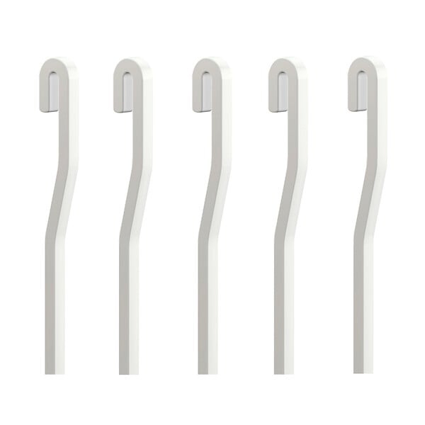 ARTITEQ - Pack 5 Tiges aluminium coudées 4 mm - Accessoire Cimaise Tableau 150 cm - large