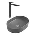 CERAMIA - Ceramia PixL 50x36,5x12 cm vasque à poser + Swiss Aqua Technologies Mood mitigeur lavabo XL + Ceramia PixL bonde (CEPX50GRMSAT285C) - vignette