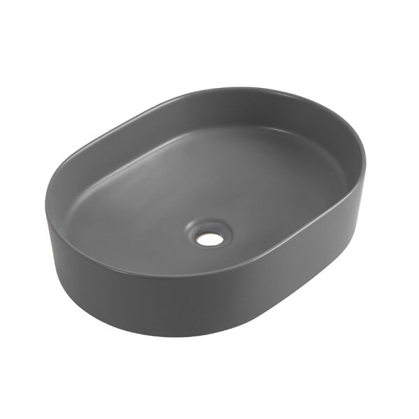 CERAMIA - Ceramia PixL 50x36,5x12 cm vasque à poser + Swiss Aqua Technologies Mood mitigeur lavabo XL + Ceramia PixL bonde (CEPX50GRMSAT285C) - large