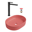 CERAMIA - Ceramia PixL 50x36,5x12 cm vasque à poser + Swiss Aqua Technologies Mood mitigeur lavabo XL + Ceramia PixL bonde (CEPX50PMSAT285C) - vignette