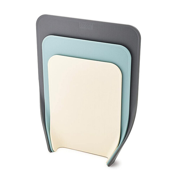 JOSEPH JOSEPH - Joseph Joseph Planches à découper lot de 3 avec support rangement vertical plastique gris (60122) - large