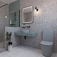 SWISS AQUA TECHNOLOGIES - Swiss Aqua Technologies Infinitio WC à poser complet en céramique avec abattant SoftClose, gris mat (SATINF031VPSNLGRM) - vignette