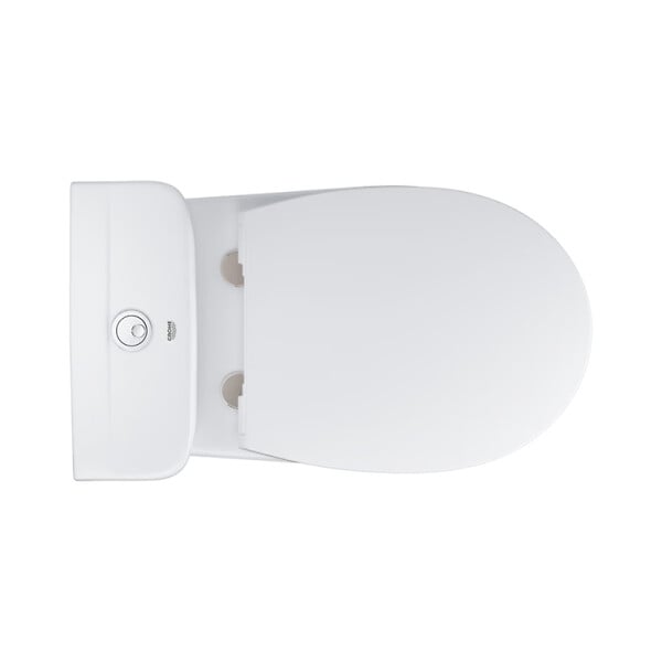 GROHE - Grohe Bau Ceramic ensemble WC à poser complet sans bride avec abattant ultra-fin SoftClose, blanc (39904000) - large