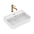 IDEAL STANDARD - Ideal Standard Strada II lavabo 600x430 mm 1 trou + Swiss Aqua Technologies Aurum mitigeur lavabo sur pied, or rose brossé (T300001SAT271BRG) - vignette