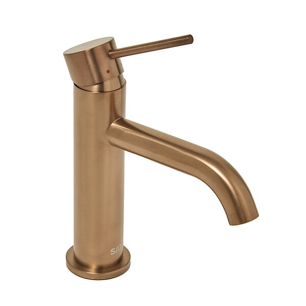 IDEAL STANDARD - Ideal Standard Strada II lavabo 600x430 mm 1 trou + Swiss Aqua Technologies Aurum mitigeur lavabo sur pied, or rose brossé (T300001SAT271BRG) - large