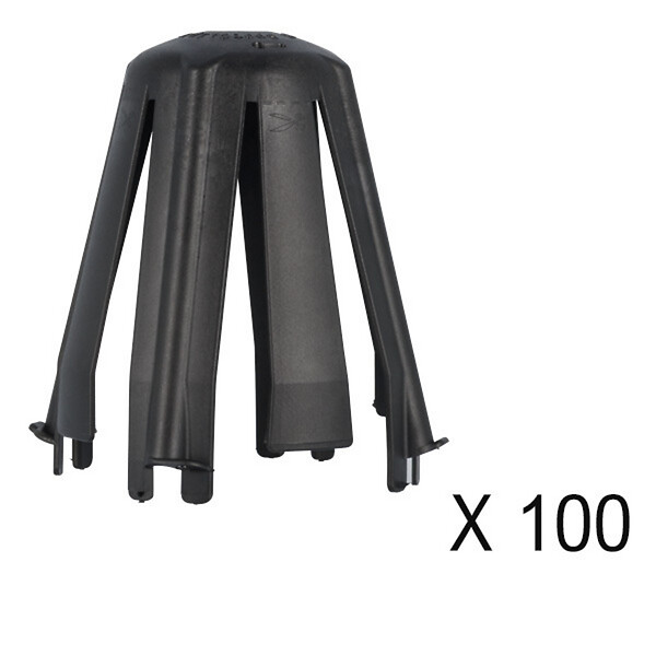 HELLERMANNTYTON - Lot de 100 capots de protection pour spot encastrés SpotClip-II-HellermannTyton - large