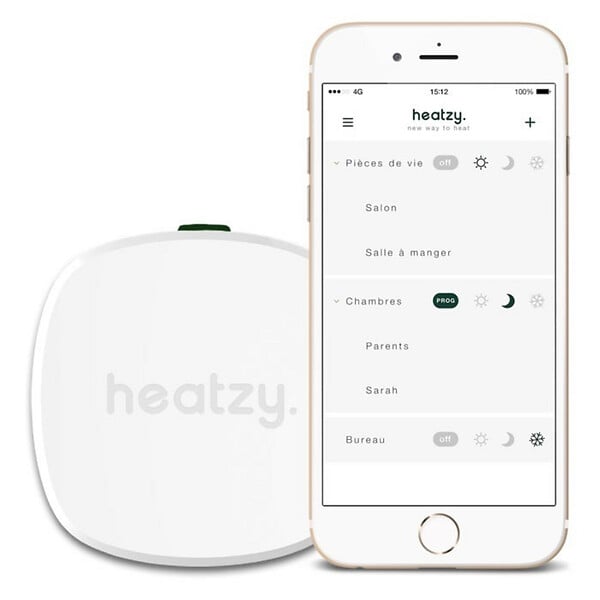 SIEMENS - Programmateur de Chauffage Intelligent Heatzy connecté WIFI-HEATZY - large