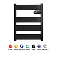 BATILEC - Sèche-serviettes LYSA à inertie céramique 500W - Anthracite - Fabriqué en Espagne. Économique, innovant et programmable-HJM - vignette