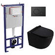 SWISS AQUA TECHNOLOGIES - Pack WC bâti-support + WC suspendu sans bride Ceramia PixL avec abattant SoftClose + plaque (STCEPXBMT01-FR) - vignette