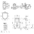 VILLEROY & BOCH - Pack WC bâti-support sol-mur + WC suspendu sans bride Roca avec abattant SoftClose + plaque (VBROGAWR01-FR) - vignette