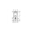 GEBERIT - Geberit + Roca Pack WC Bâti UP100 + Cuvette Roca Ona sans bride fixations invisibles + Plaque chrome mat - vignette