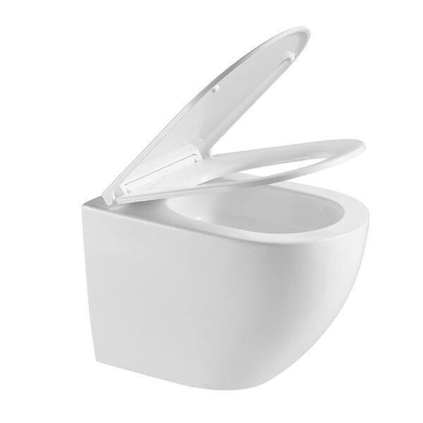 GEBERIT - Pack WC Bati-support Geberit extra-plat + WC sans bride Swiss Aqua Technologies+ Plaque - large