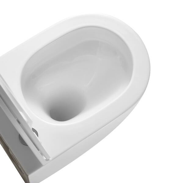 GEBERIT - Pack WC Bati-support Geberit extra-plat + WC sans bride Swiss Aqua Technologies+ Plaque - large