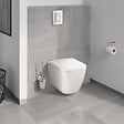 GROHE - Grohe Solido pack WC suspendu + cuvette sans bride + plaque de commande chromée, isolant et habillage à carreler (G36535000) - vignette