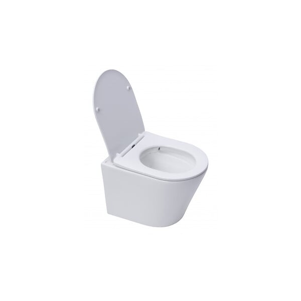 VILLEROY & BOCH - Viconnect Pro S  Pack WC Bâti Villeroy & Boch + WC Swiss Aqua Technologies sans bride et fixations invisibles + Plaque - large