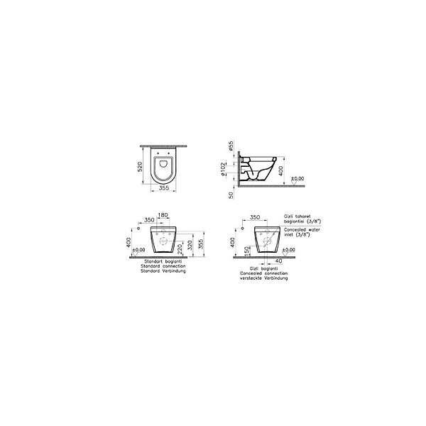 GROHE - Grohe Pack WC Rapid SL + cuvette VITRA S50 avec bride + abattant softclose + Plaque de commande Skate Chrome (GROHE-S50softclose) - large