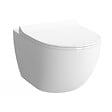 GEBERIT - Geberit + Swiss Aqua Technologies Pack WC sans bride Infinitio, fixations invisibles + Abattant softclose slim + Bâti support Geberit UP100 + Plaque blanche - vignette