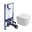 VILLEROY & BOCH - Pack WC bâti-support sol-mur + WC sans bride Ceramia PixL avec abattant SoftClose + plaque (VBCEPXWT02-FR) - vignette