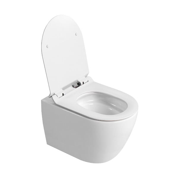 VILLEROY & BOCH - Pack WC bâti-support sol-mur + WC sans bride Ceramia PixL avec abattant SoftClose + plaque (VBCEPXWT02-FR) - large