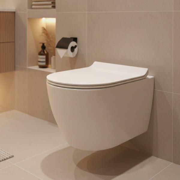 VILLEROY & BOCH - Pack WC bâti-support sol-mur + WC sans bride Ceramia PixL avec abattant SoftClose + plaque (VBCEPXWT02-FR) - large