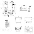 ROCA - Pack WC bâti-support + WC suspendu sans bride Ceramia PixL avec abattant SoftClose + plaque (ROCEPXWT04-FR) - vignette