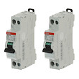 ABB - Lot de 2 disjoncteurs Ph+N raccordement Vis 2A-4,5Ka - Courbe C-ABB - vignette