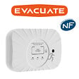 EVACUATE - Détecteur de gaz CO DESIGN -Autonomie et garantie 3 ans-EVACUATE - vignette