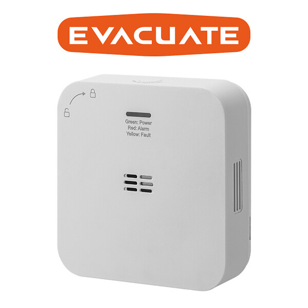 EVACUATE - Détecteur de monoxyde de carbone interconnectable - Autonomie 5 ans et Garantie 3 ans - Jusqu'à 40 appareils interconnectables-EVACUATE - large