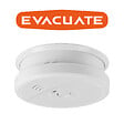 EVACUATE - Lot de 10 détecteurs de fumée NF avec supports aimantés de fixation-EVACUATE - vignette