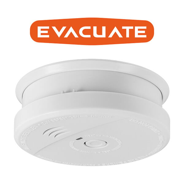 EVACUATE - Détecteur de fumée NF autonomie 5 ans  - Garantie 3 ans-EVACUATE - large