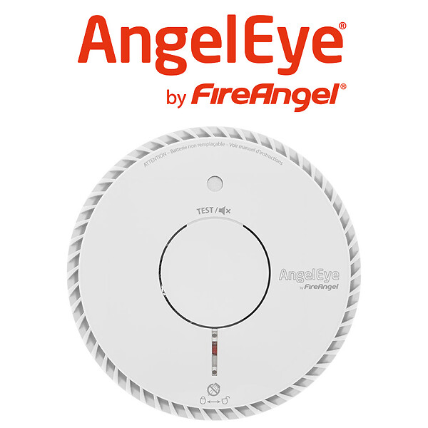 ANGELEYE - Détecteur de fumée certifié NF - Capteur Optique - Garantie 10 ans - Durée de vie de la pile remplaçable : 5 ans-AngelEye - large