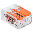 WAGO - Sachet de 3 bornes S221 2 entrées  fils souples et rigides 0.5 à 6mm² - vignette