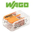 WAGO - Sachet de 3 bornes S221 2 entrées  fils souples et rigides 0.5 à 6mm² - vignette