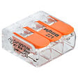 WAGO - Sachet de 3 bornes S221 3 entrées  fils souples et rigides 0.5 à 6mm² - vignette