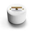 FONTINI - Va-et-vient metal laiton dore satine porcelaine blanche DO-FONTINI - vignette