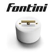 FONTINI - Va-et-vient metal laiton dore satine porcelaine blanche DO-FONTINI - vignette