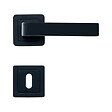 AYR - Lot de 2 poignées CANELA noir mat + 2 rosaces clé  noir mat-AYR - vignette