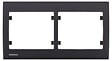 SIEMENS - Plaque Double Horizontale Anthracite Delta IRIS - vignette
