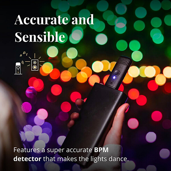 TWINKLY - Twinkly Music – Capteur de Son Bluetooth et Wi-Fi Alimenté par USB. Lumières LED Intelligentes à Synchroniser avec la Musique-TWINKLY - large
