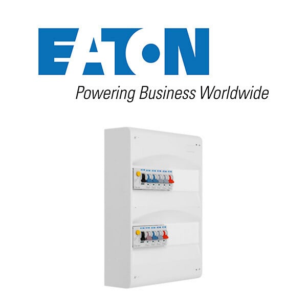EATON CAPRI - Tableau 2 rangées pré-équipé 1 inter. diff. 63A + 1 inter. diff. 40A + 9 disjoncteurs-EATON - large
