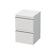 SWISS AQUA TECHNOLOGIES - Swiss Aqua Technologies Armoire murale salle de bain 32,5 x 51 x 33 cm – meuble bas – façade 3D décor pyramide – blanc mat – Cube Way (CUBE3DN322ZBP) - vignette
