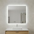 KIAMAMI VALENTINA - Miroir De Salle De Bain 70X60 Cm Avec Rétro-Éclairage Led - vignette