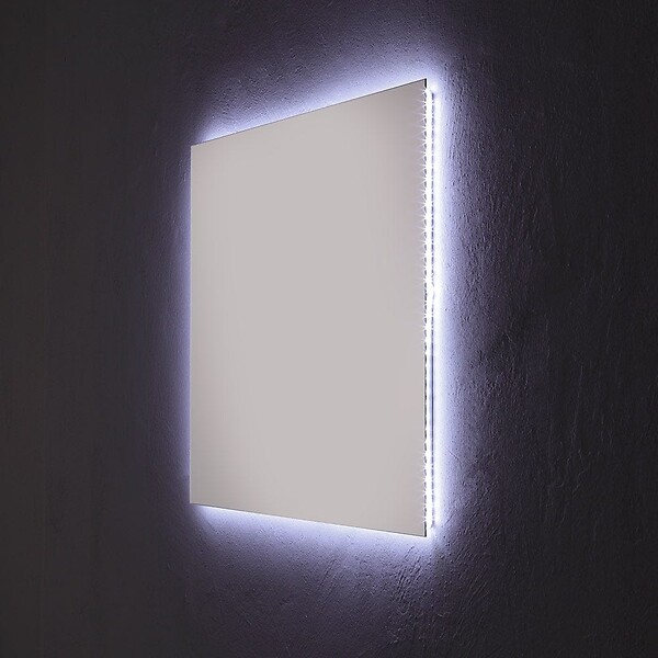 KIAMAMI VALENTINA - Miroir De Salle De Bain 70X60 Cm Avec Rétro-Éclairage Led - large
