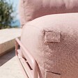 OVIALA - Chauffeuse pour salon de jardin modulable avec structure rose poudré - Mixi - vignette