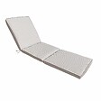 OVIALA - Lot de 2 coussins pour bain de soleil 186 x 53 cm polyester taupe - Tikal - vignette