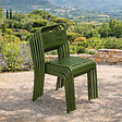 CONCEPT USINE - Lot de 6 chaises de jardin empilables vertes BERGAME - vignette